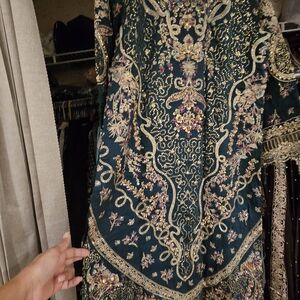 Elegant Floral Embroidered Dress